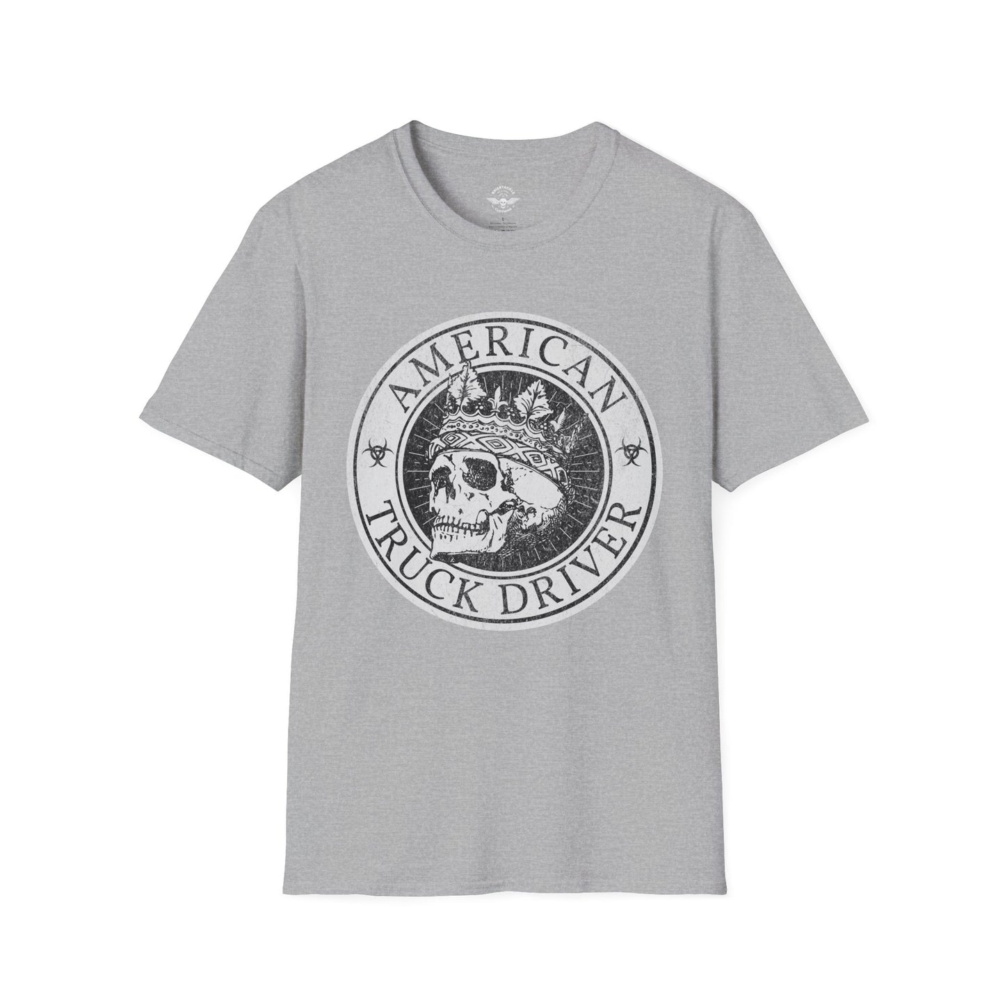 American Truck Driver Skull Shirt