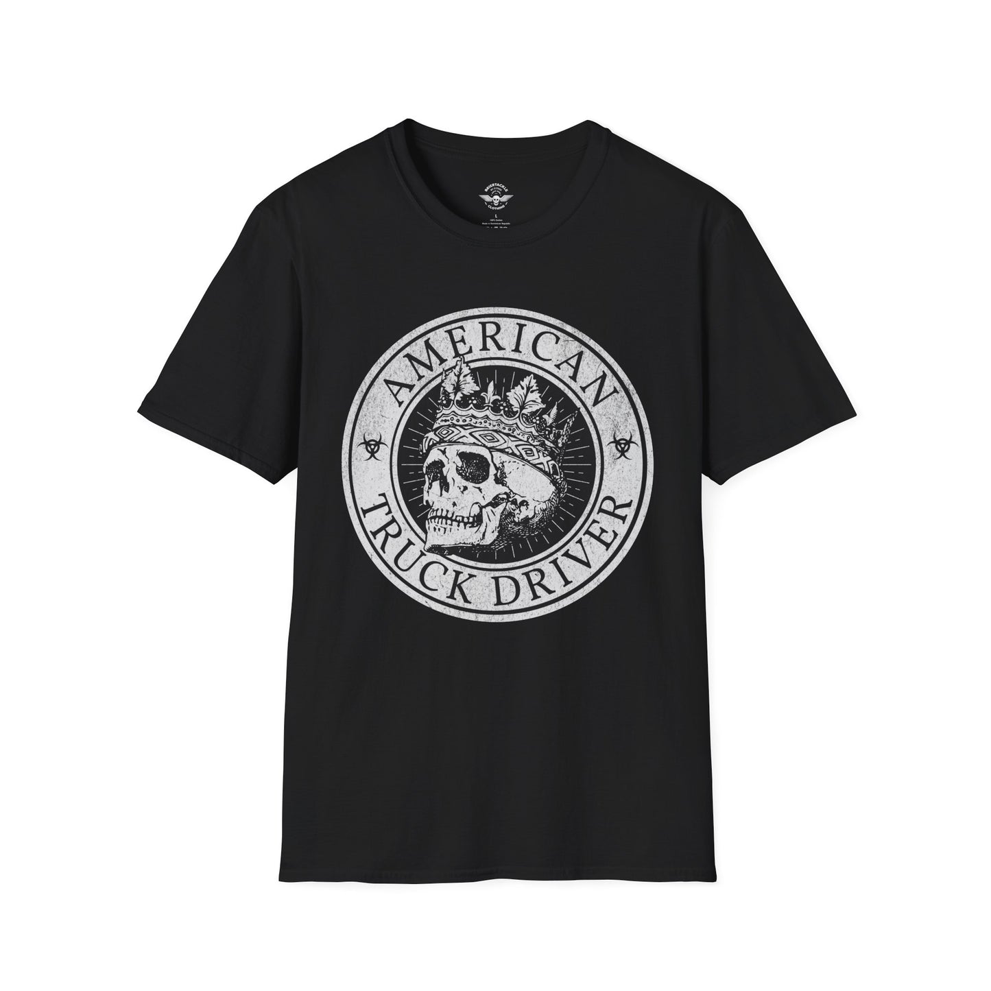American Truck Driver Skull Shirt