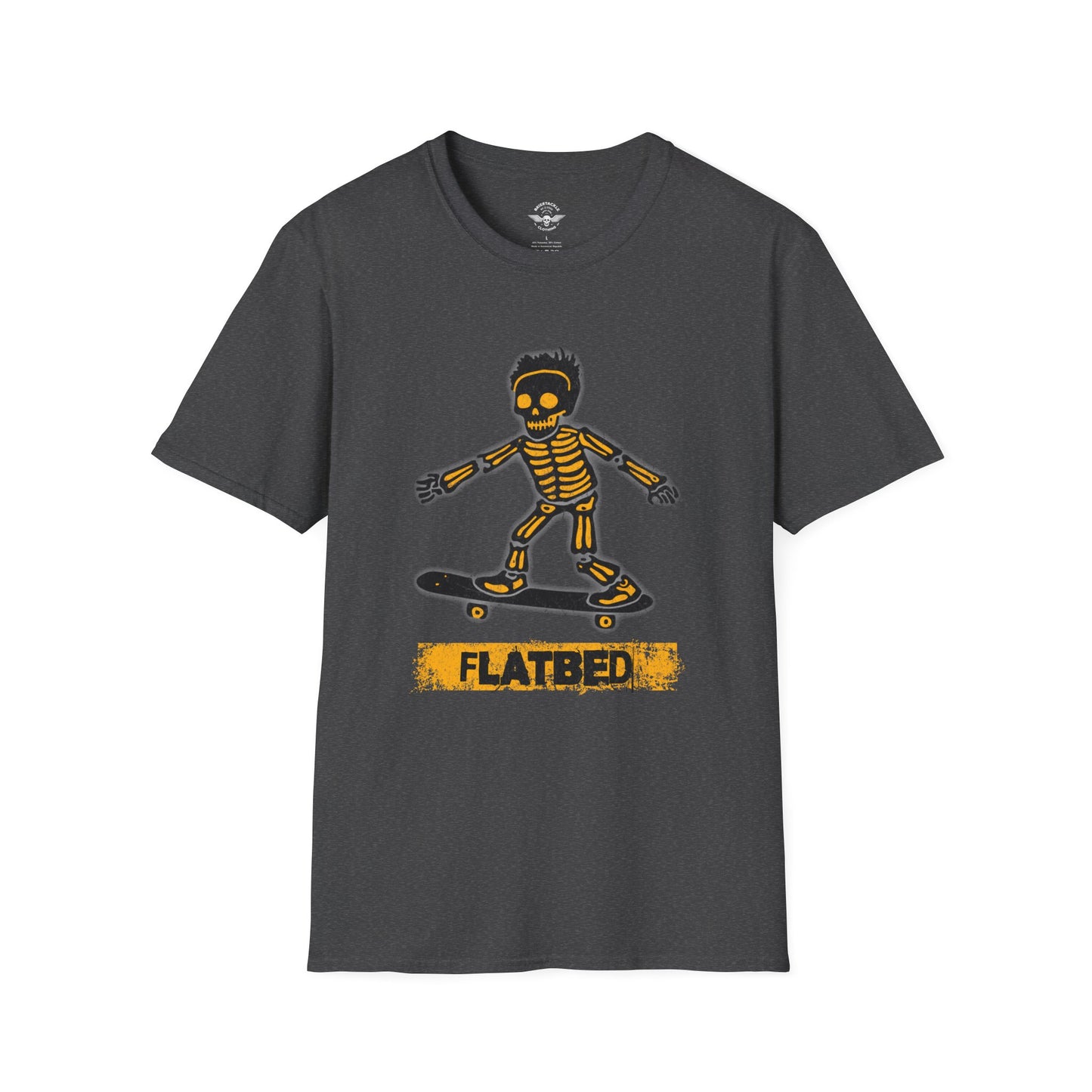 Flatbed Skateboard Skull Shirt