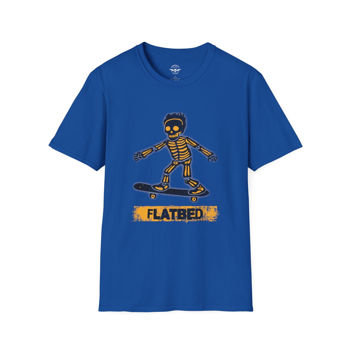 Flatbed Skateboard Skull Shirt