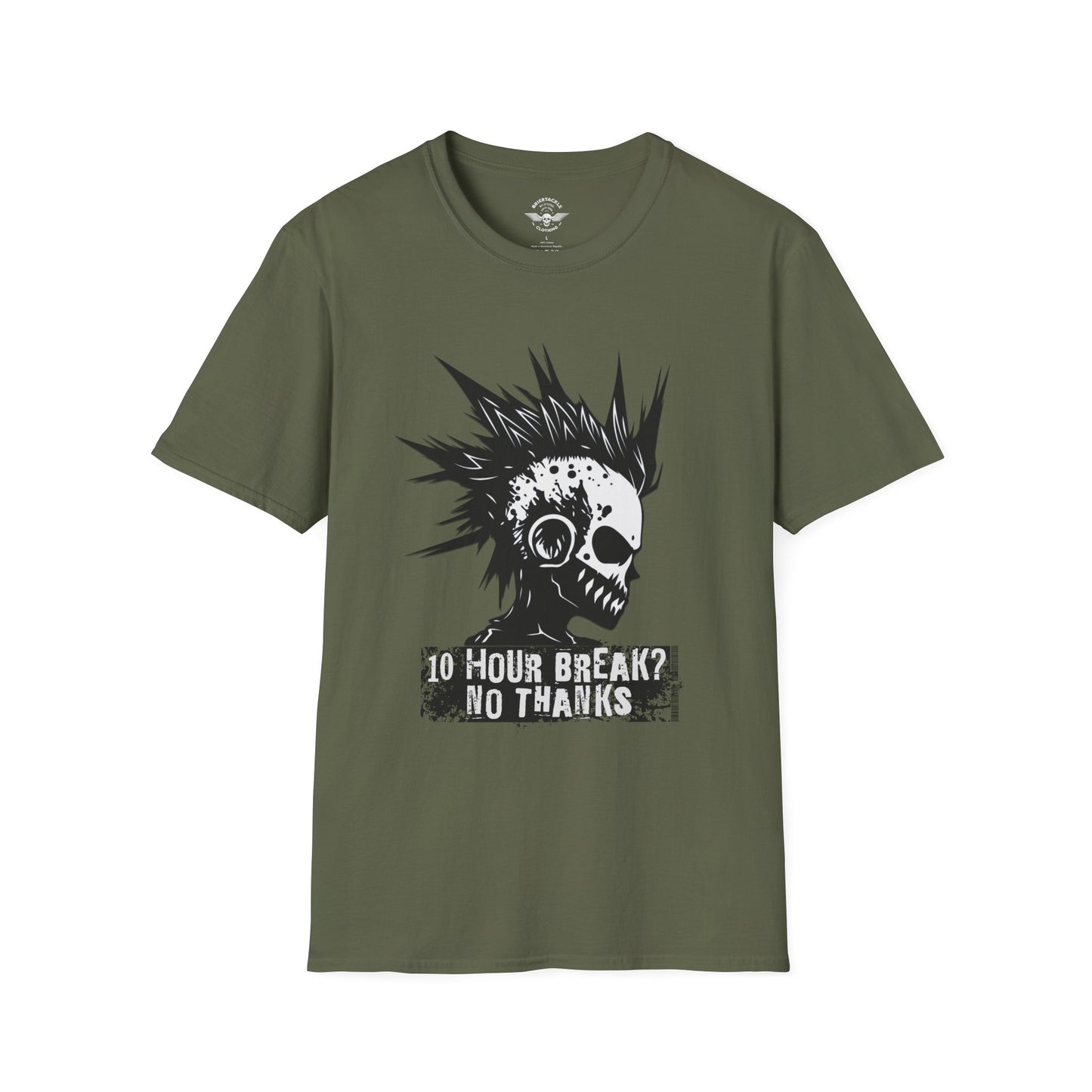10 Hour Break? No Thanks! Skull Trucker T Shirt
