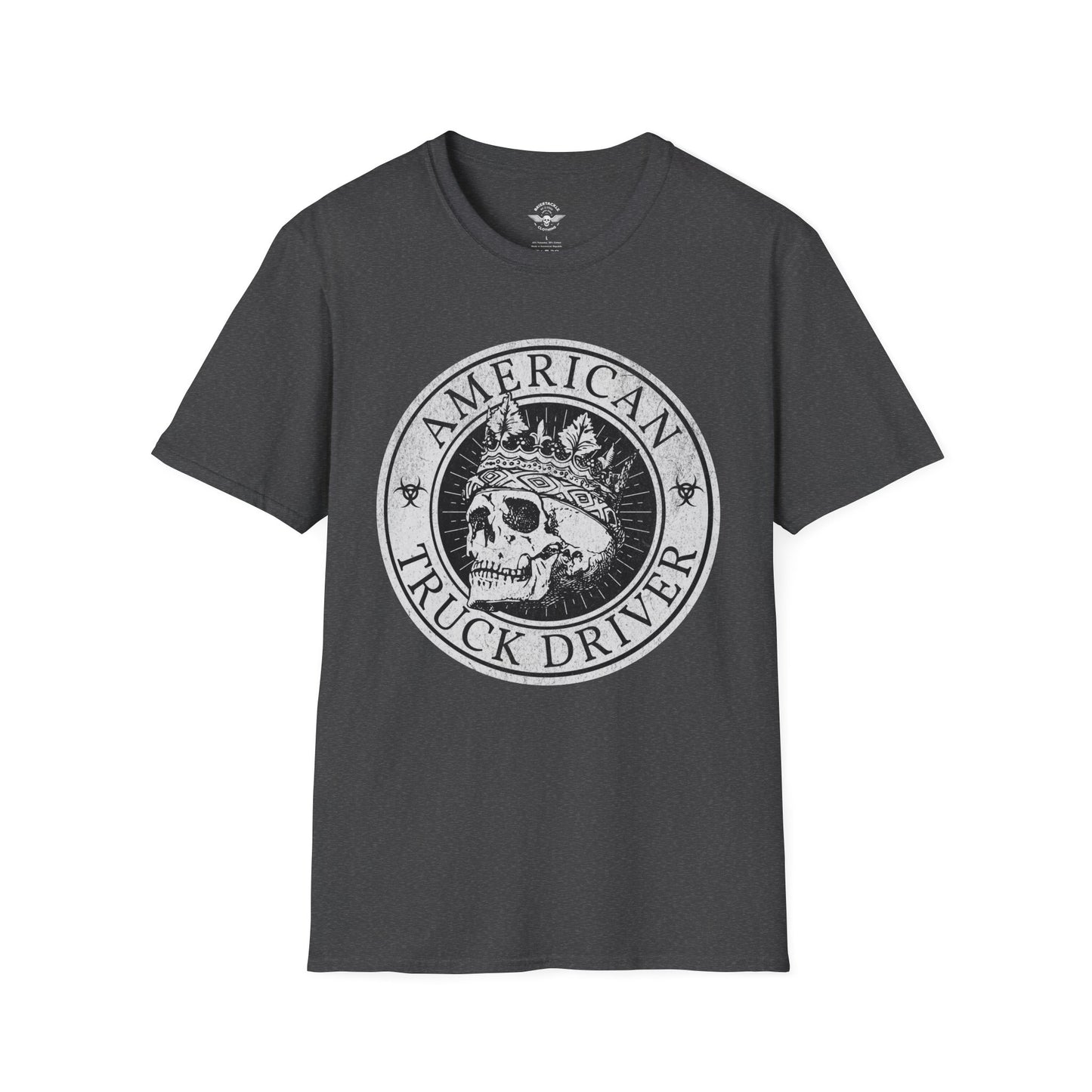 American Truck Driver Skull Shirt