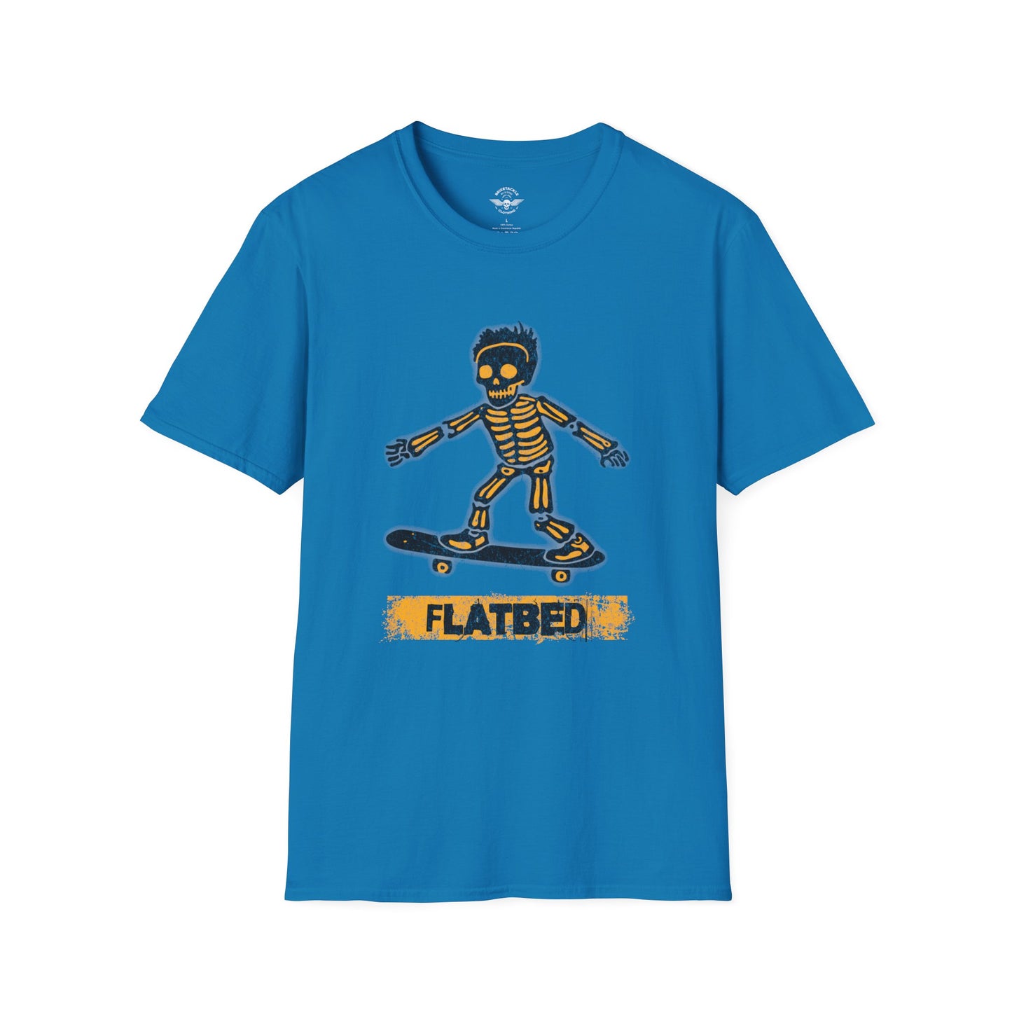 Flatbed Skateboard Skull Shirt