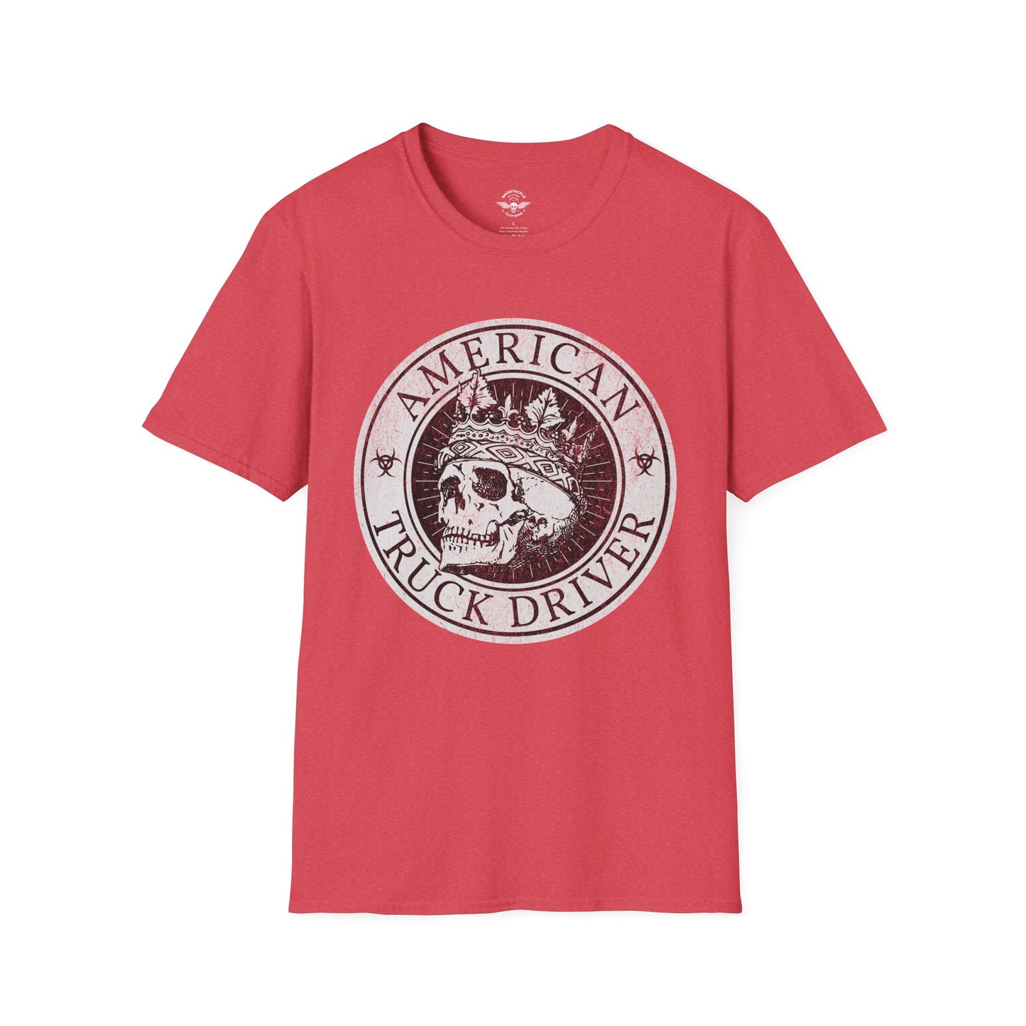 American Truck Driver Skull Shirt