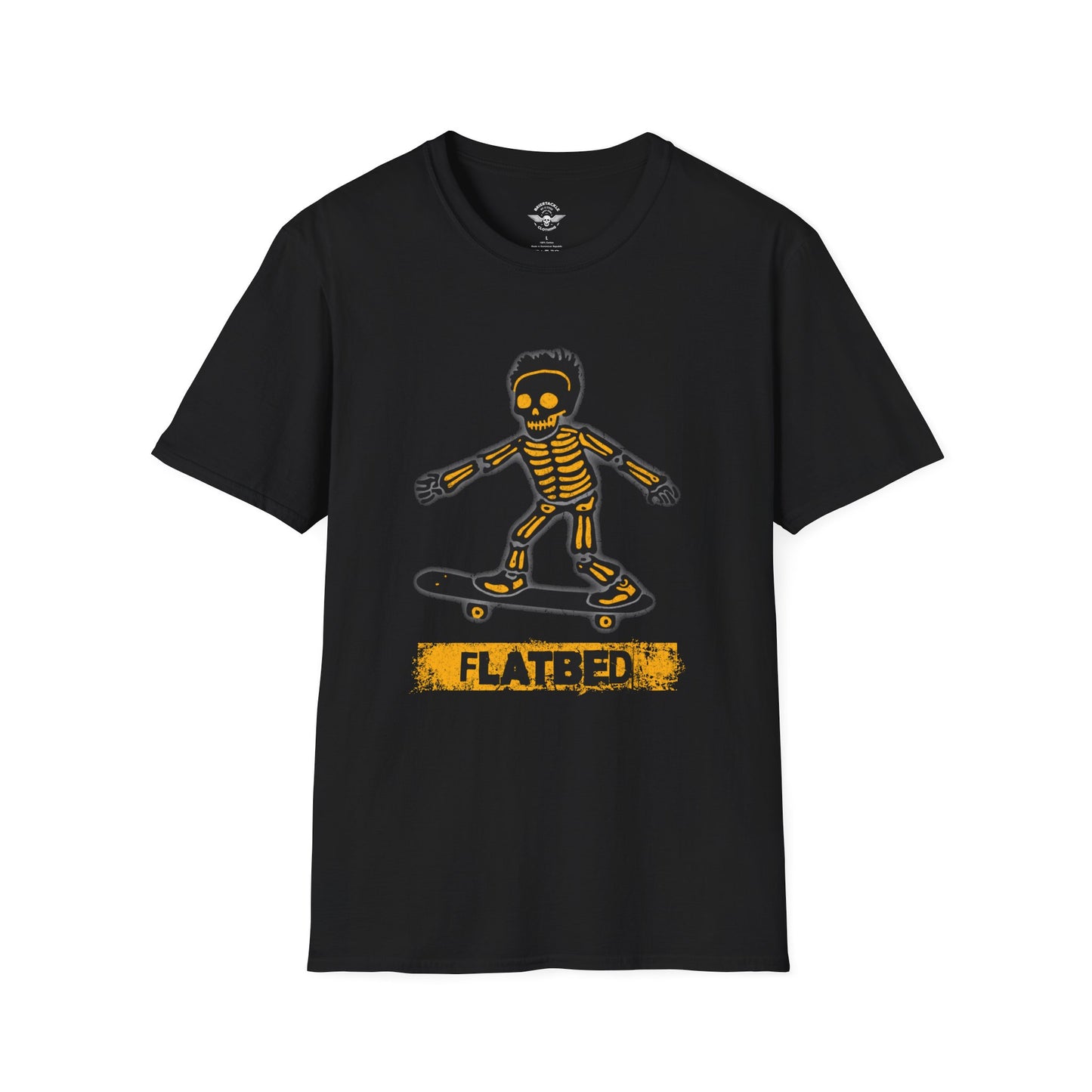 Flatbed Skateboard Skull Shirt