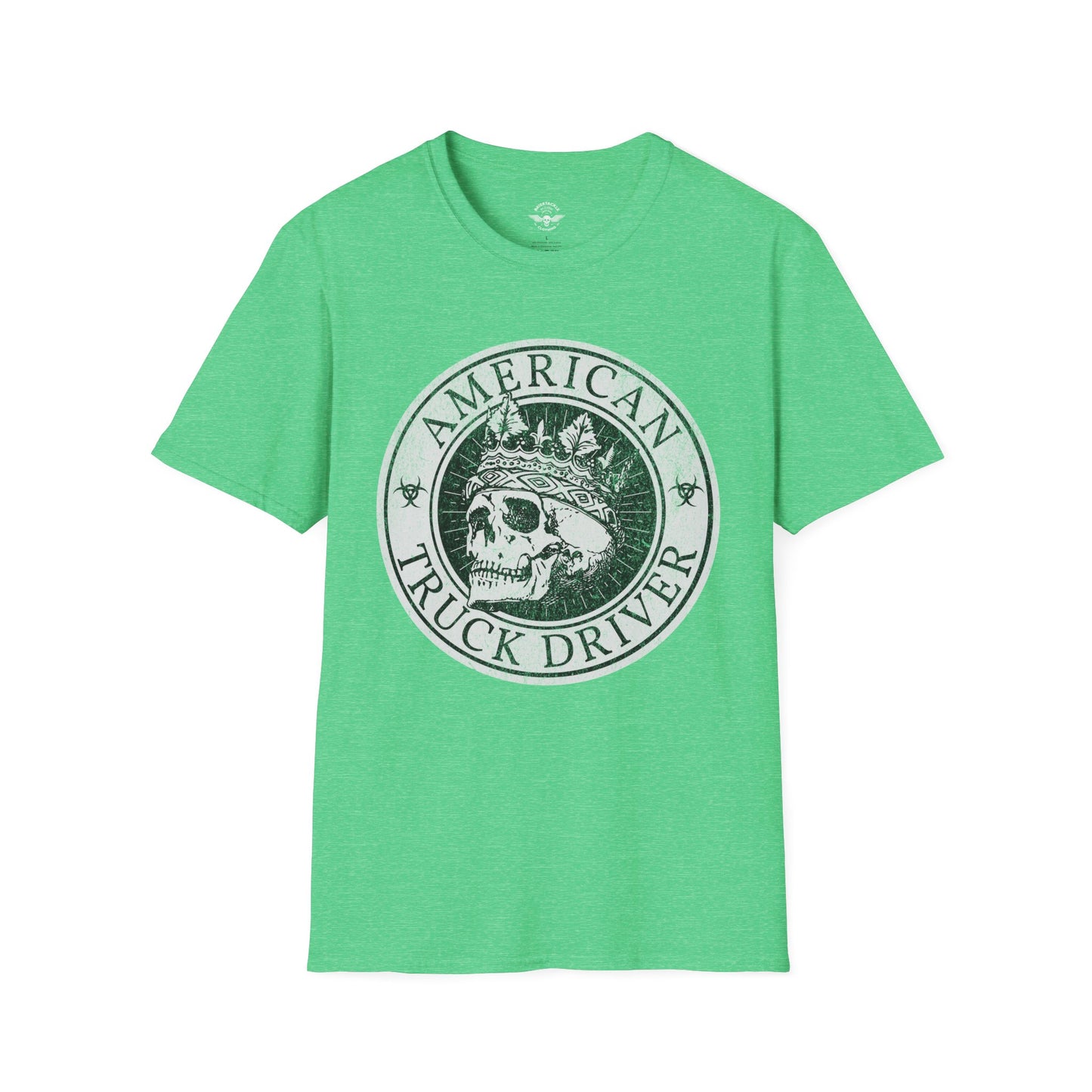 American Truck Driver Skull Shirt