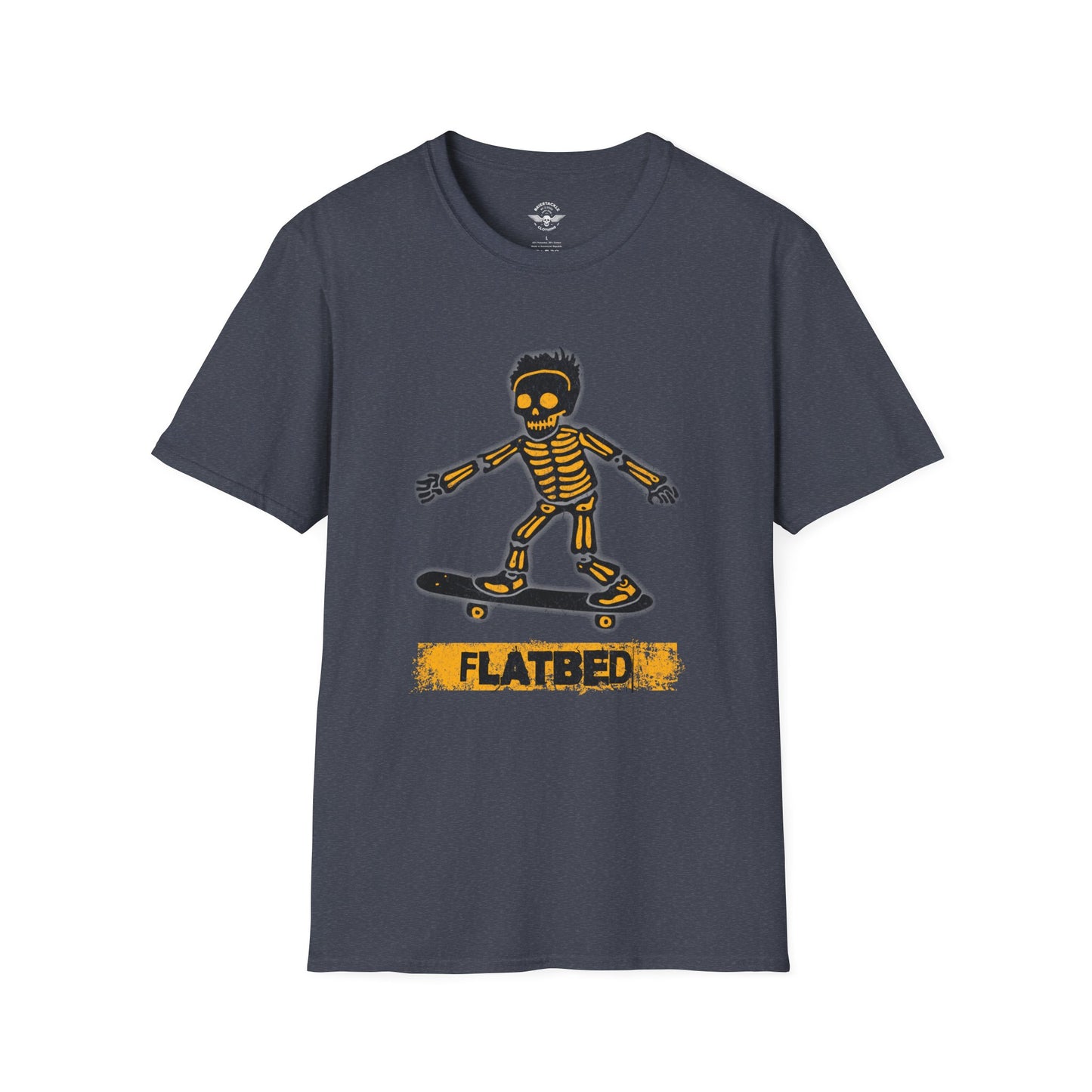 Flatbed Skateboard Skull Shirt