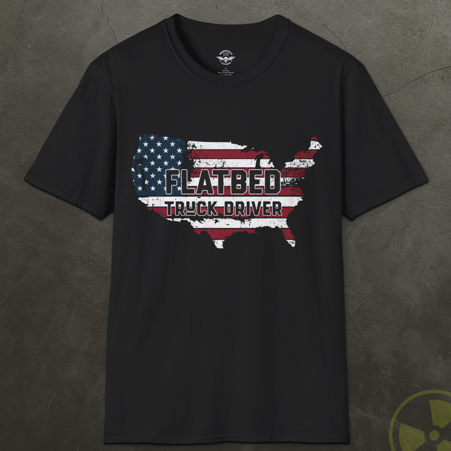 Patriotic Flatbed Truck Driver Shirt