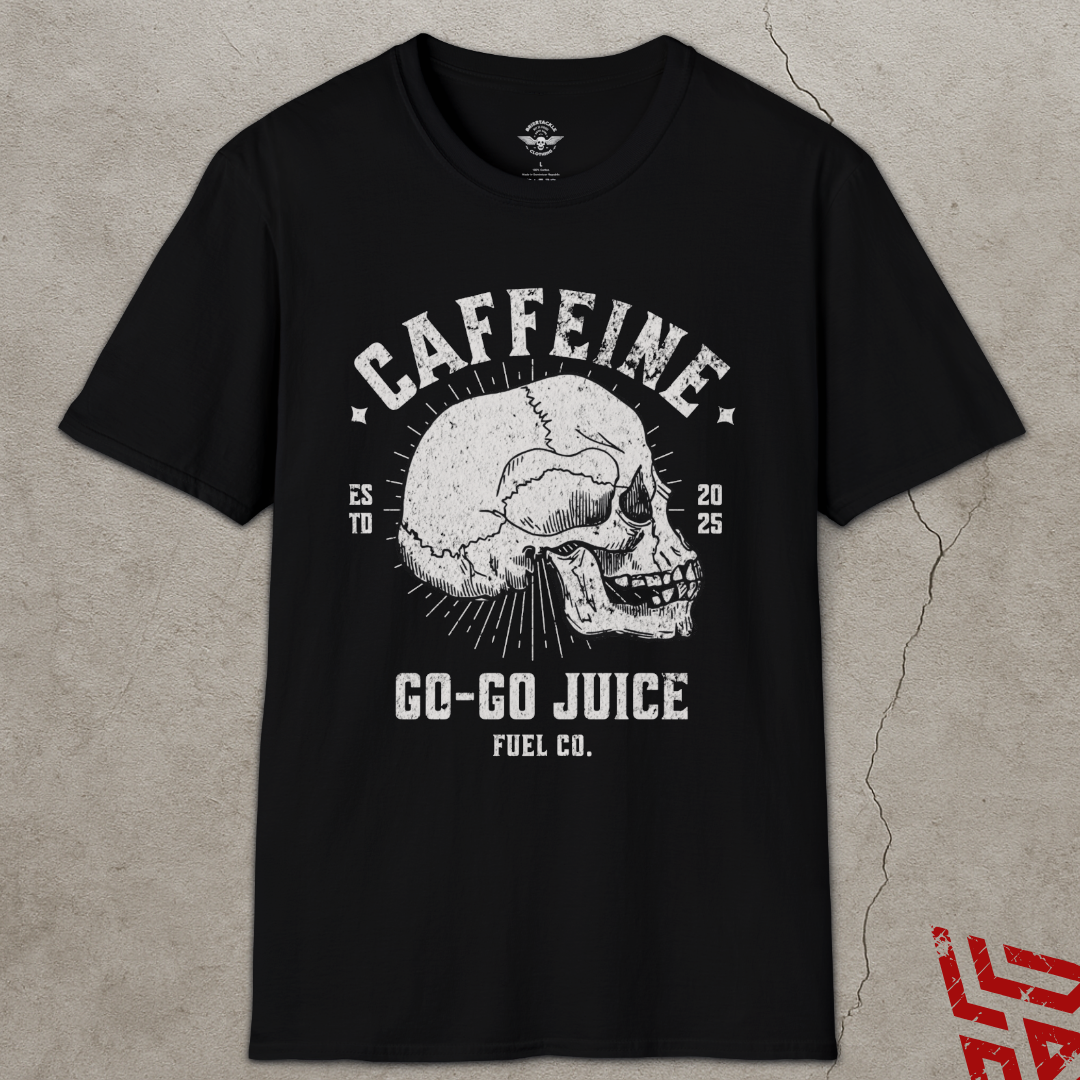 Caffeine Is My GoGo Juice Trucker Shirt