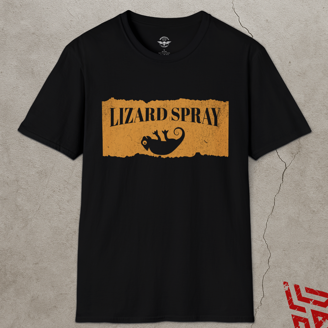 Lizard Spray Funny Trucker T Shirt
