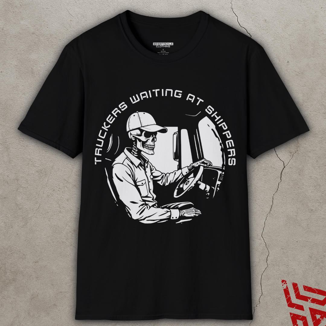 Skeleton Trucker Waiting At Shipper