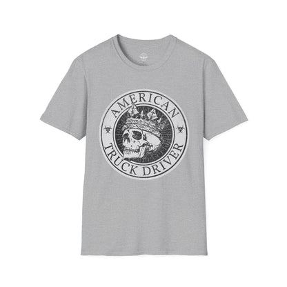 American Truck Driver Skull Shirt