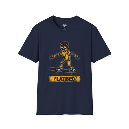 Flatbed Skateboard Skull Shirt
