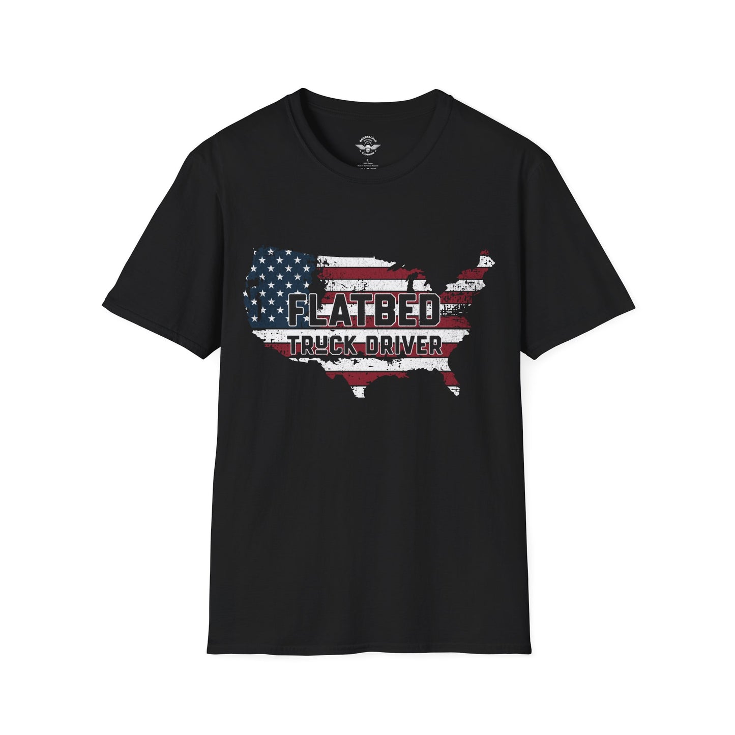 Patriotic Flatbed Truck Driver Shirt