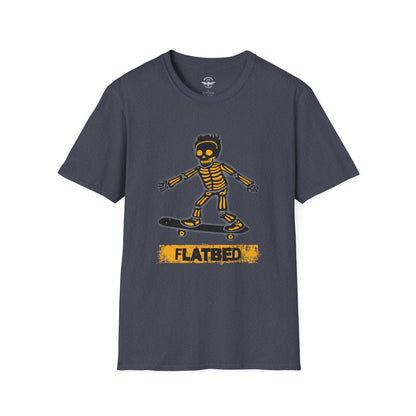 Flatbed Skateboard Skull Shirt