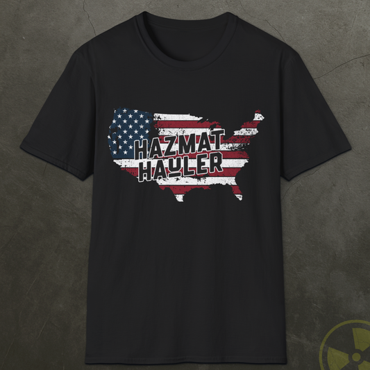 Patriotic Hazmat Hauler Truck Driver Shirt