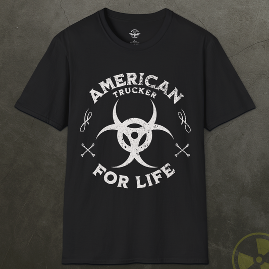 American Trucker For Life Shirt