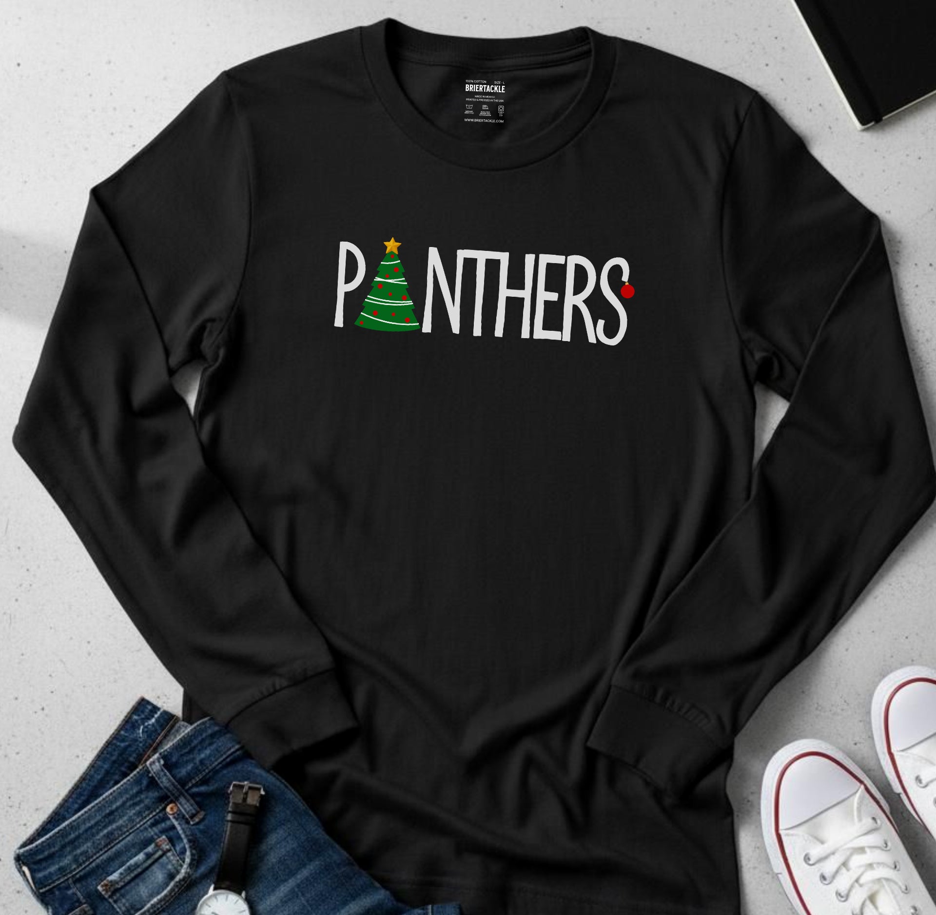 🎄Panthers Christmas Long Sleeve T Shirt