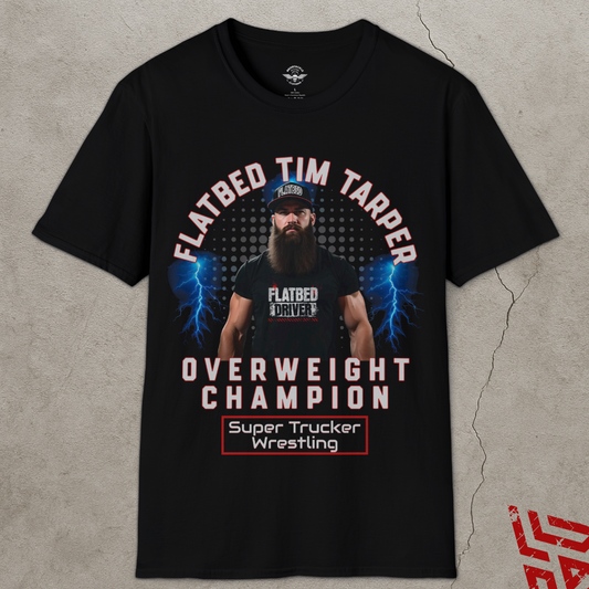 Flatbed Tim Tarper Wrestling Trucker Shirt