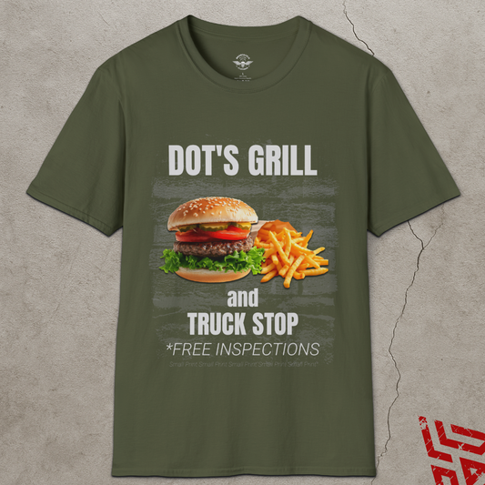 Dot's Grill and Truck Stop Trucking T Shirt