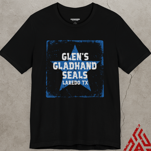 Funny Trucking T-Shirt Glen's Gladhand Seals Laredo