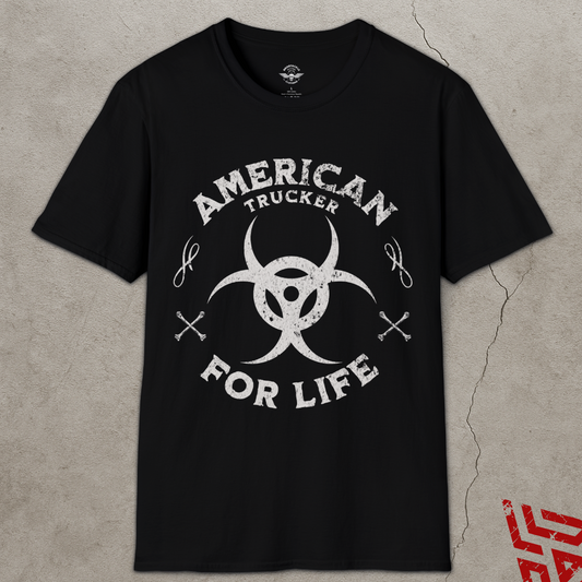 American Trucker For Life Shirt