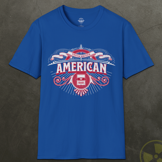 Patriotic American Truck Driver