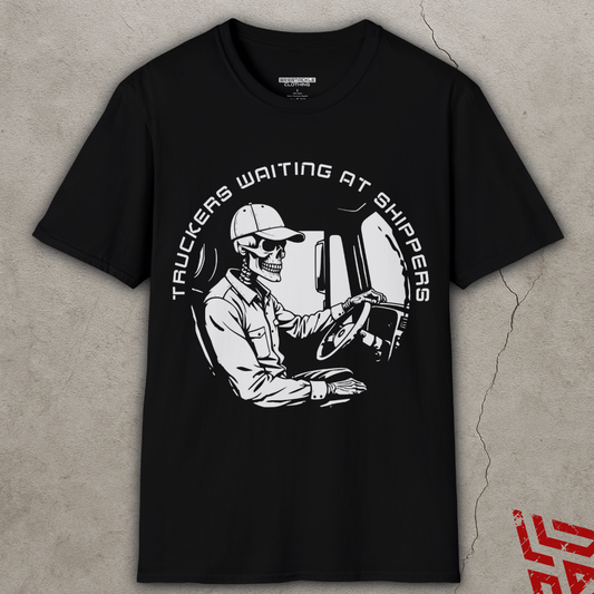 Skeleton Trucker Waiting At Shipper